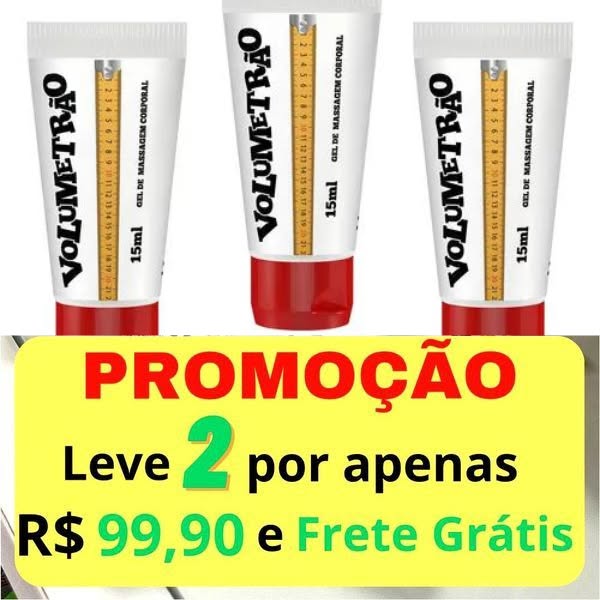 GEL VOLUMETRÃO - AUMENTO & VOLUME PENIANO