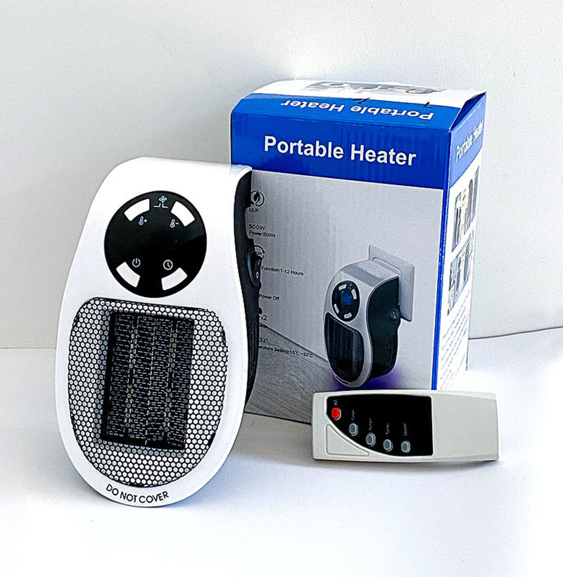 Aquecedor Portátil Elétrico - Aquecedor de parede pequeno portátil, electrodomésticos, controle a distância